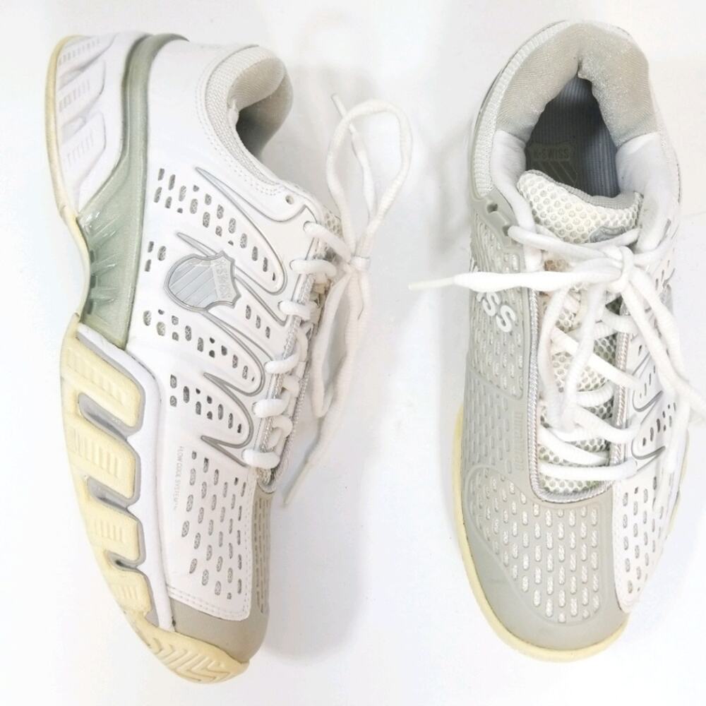 K-Swiss vintage 2 tone tennis shoes sneakers 7